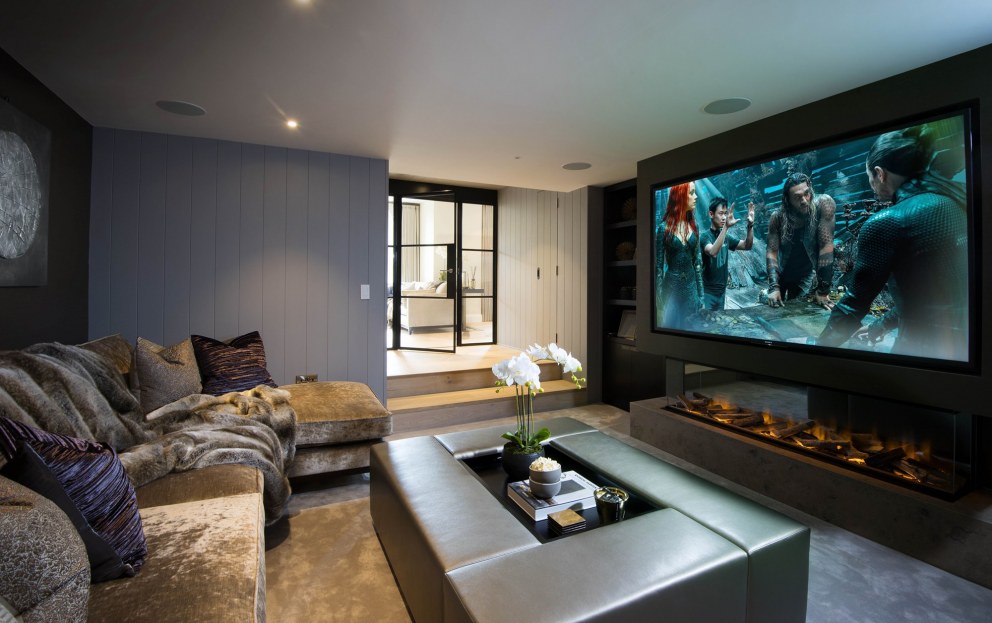 Victorian apartment transformation | Cinema room | Interior Designers